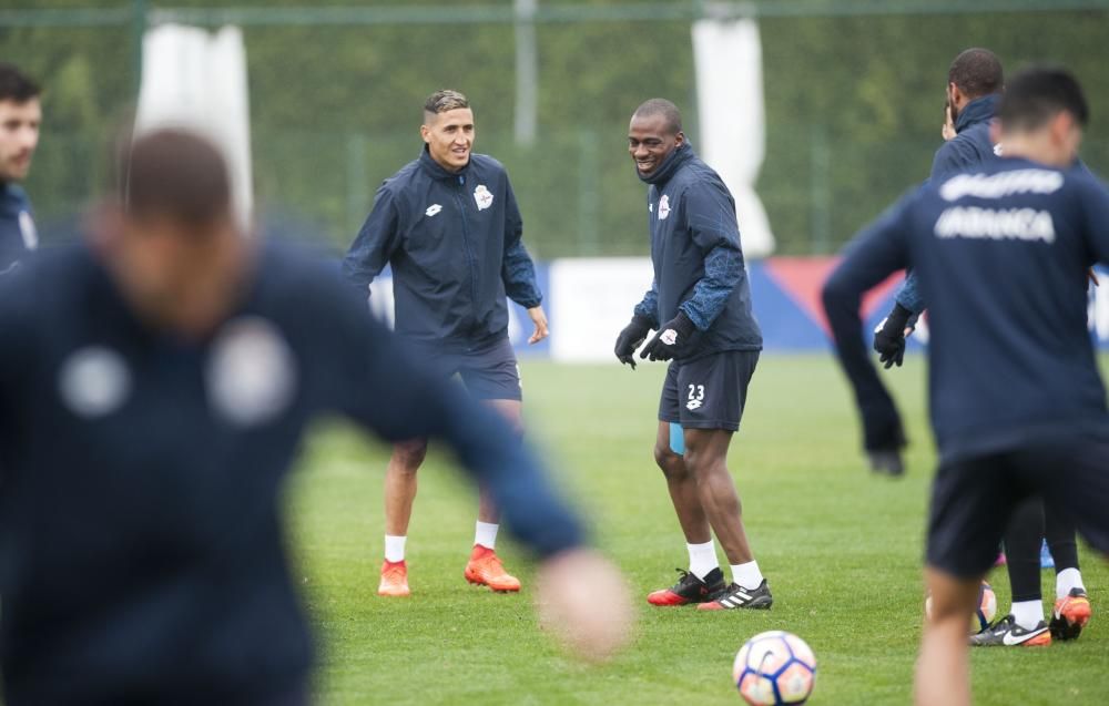 Entrenamiento del Deportivo en Abegondo