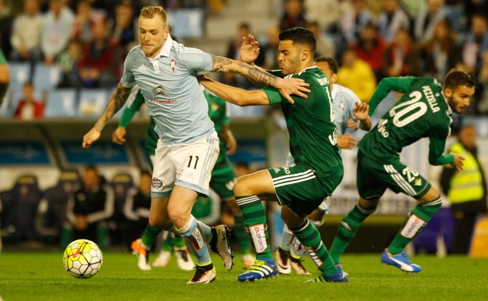 Un gol de Pablo Hernández le vale al Celta para firmar las tablas ante los verdiblancos, que se habían adelantado por medio de N''''Diaye