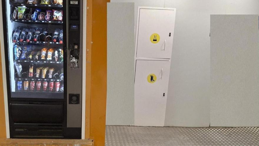 Rompe una máquina expendedora en una gasolinera de Murcia y acaba detenido