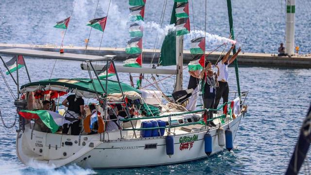Vaixell de la Flotilla Global Sumud. | ABDELRAHMAN ALKAHLOUT / EUROPA PRESS