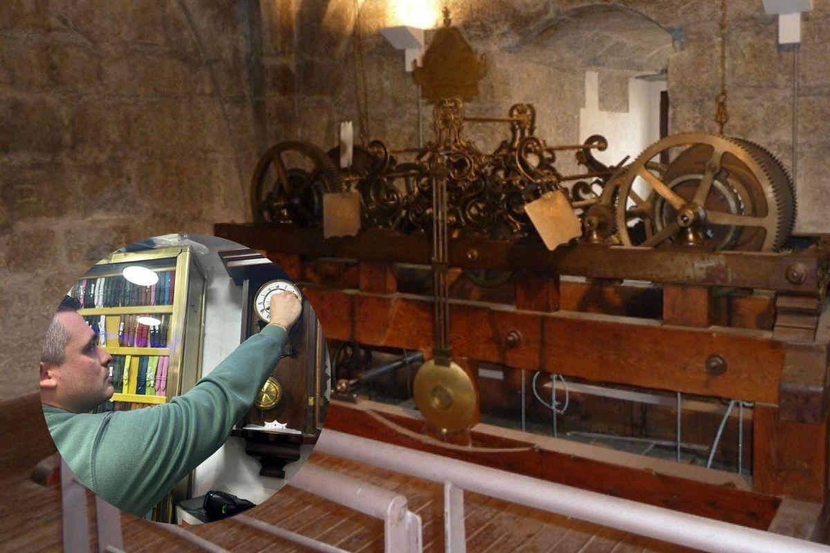 Daniel Domínguez, relojero de la Catedral de Toledo, cambiará la hora de este mismo el domingo