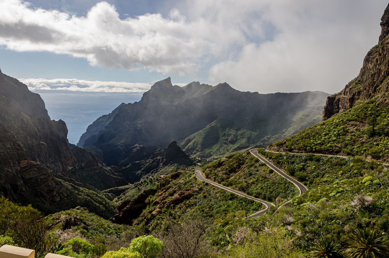 Masca en el municipio de Buenavista del Norte de Tenerife en las Islas Canarias.