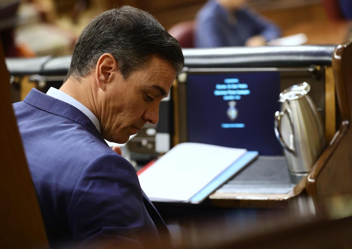 Pedro Sánchez en el Congreso.