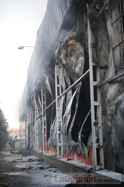 Así ha quedado la antigua fábrica de Rostoy tras el incendio en Murcia