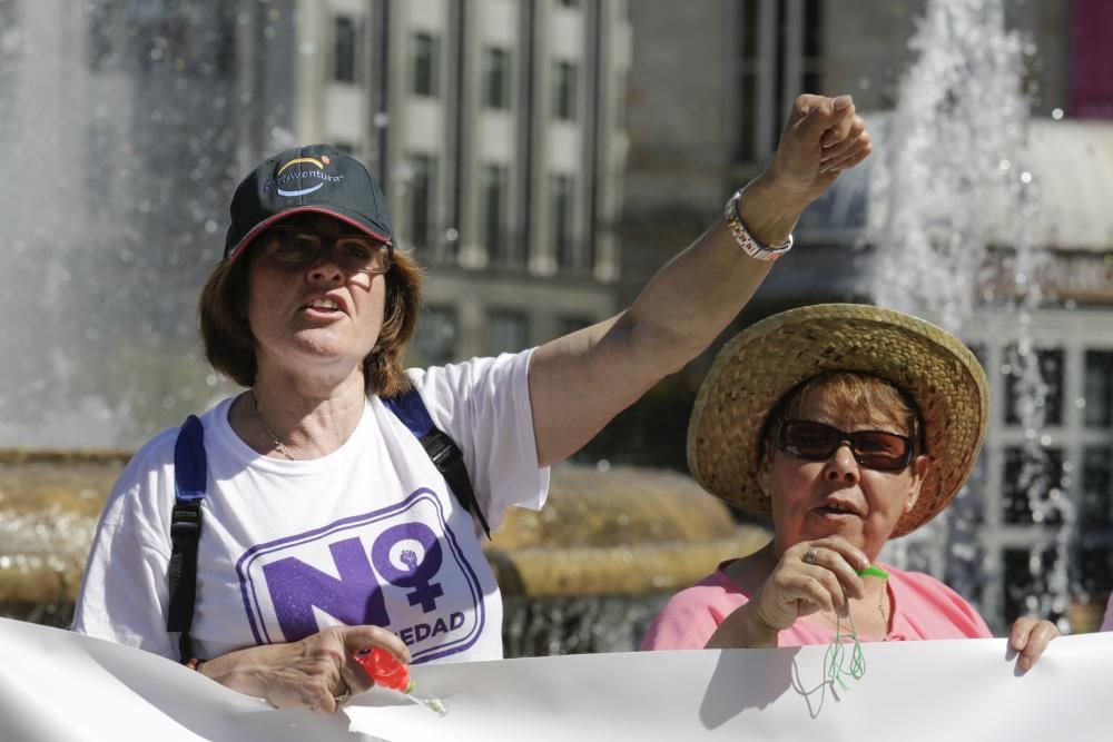 Protesta de los vecinos de La Camocha