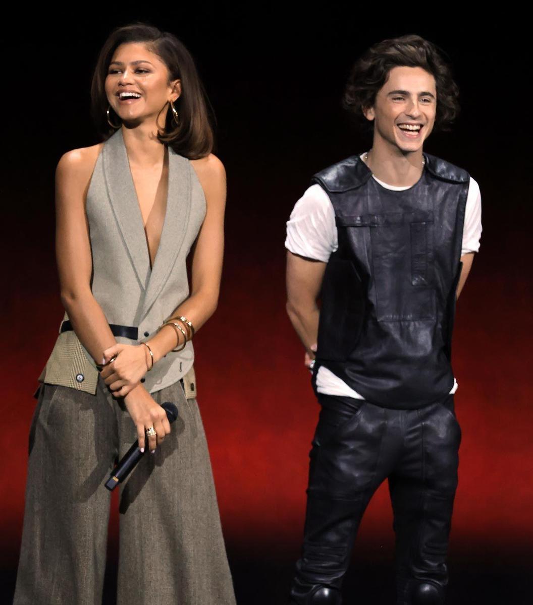 Zendaya y Timothée Chalamet presentan 'Dune 2' en el CinemaCon de Las Vegas