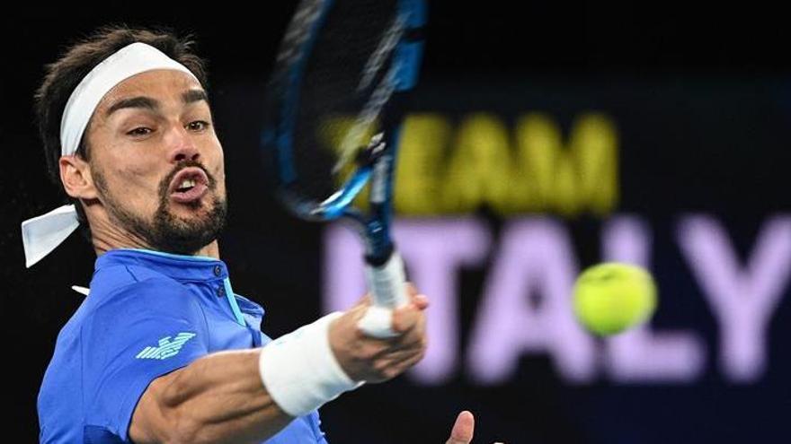 Fognini derrotó a Carreño en el primer partido de semifinales de la Copa ATP entre España e Italia.