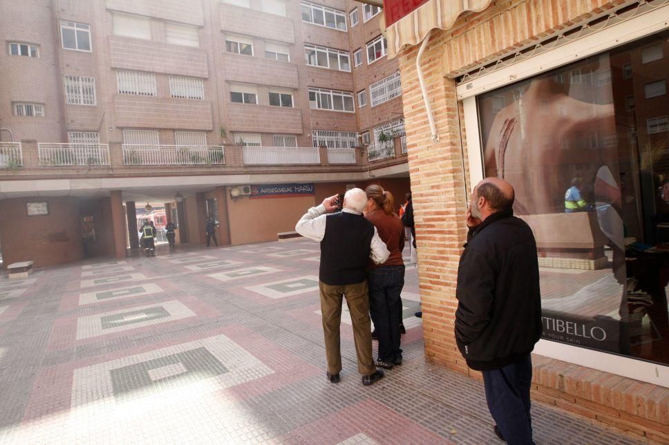 Incendio en una casa en San Antón