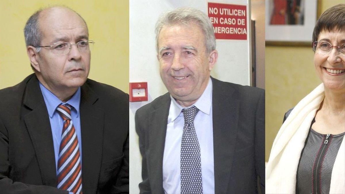 Manuel Aldeguer, Antonio Cerdá y Rosario Quesada.
