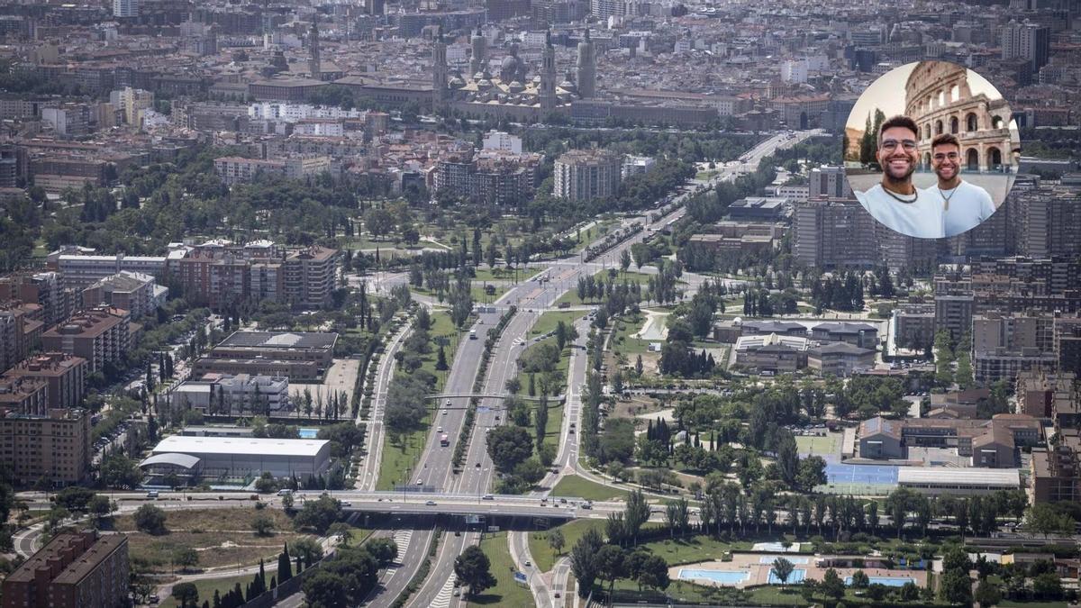 Los gemelos viajeros han visitado Zaragoza en las últimas semanas.