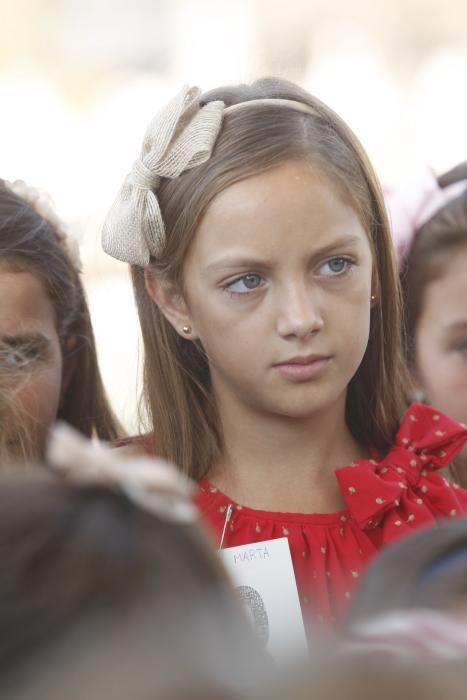 Las candidatas a la Corte de Honor Infantil, en l'Oceanogràfic