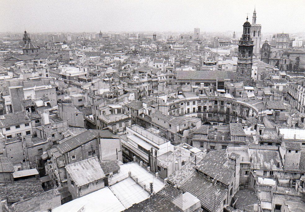 La plaza Redonda antes de su última remodelación