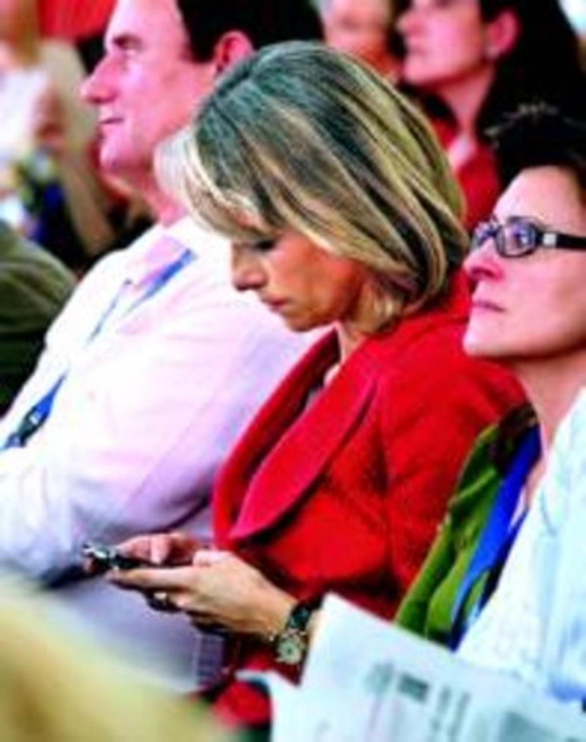 Nebrera, durant el congrés del PP català, ahir a Barcelona.