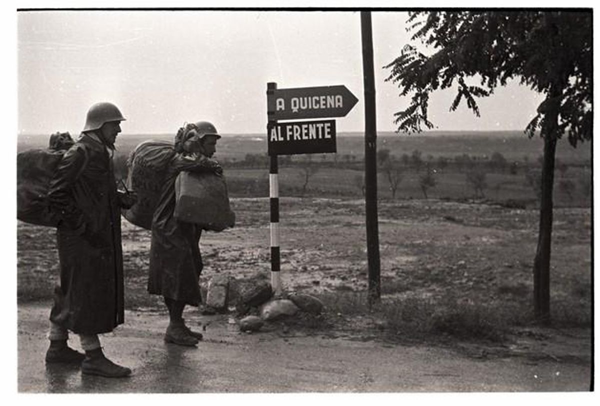 Combatents republicans al Front d’Aragó. Novembre del 1936.