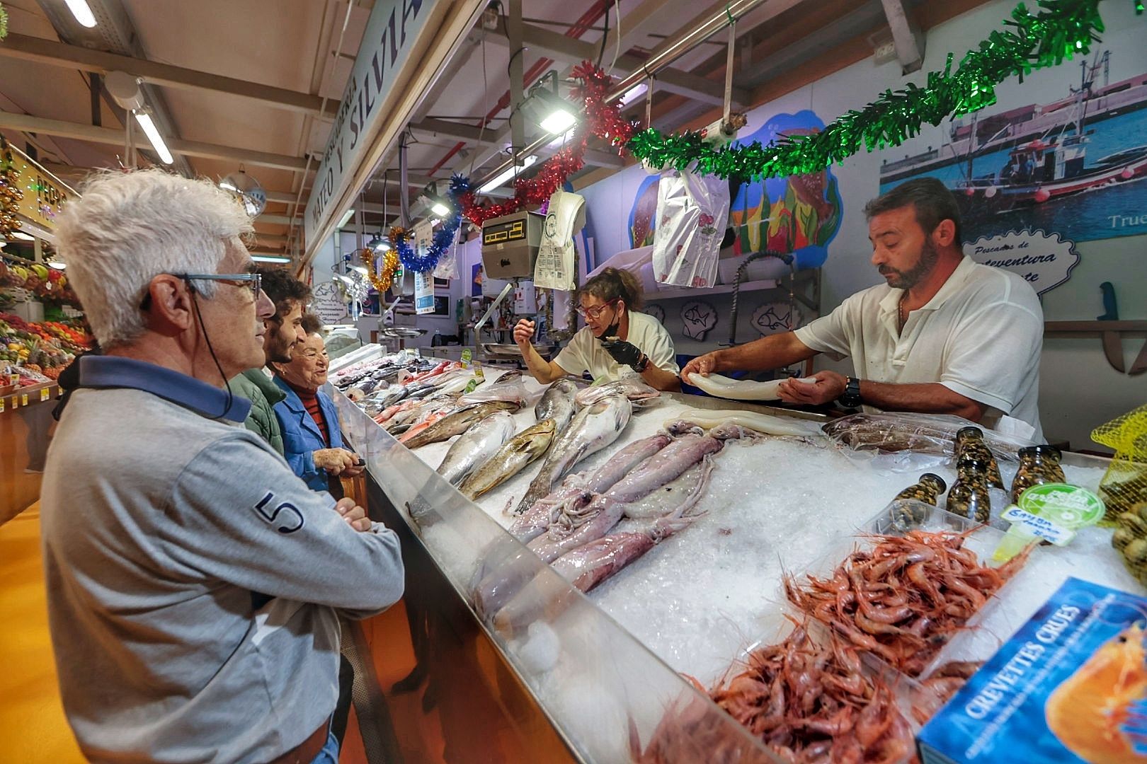 Compras para la cena de Nochebuena