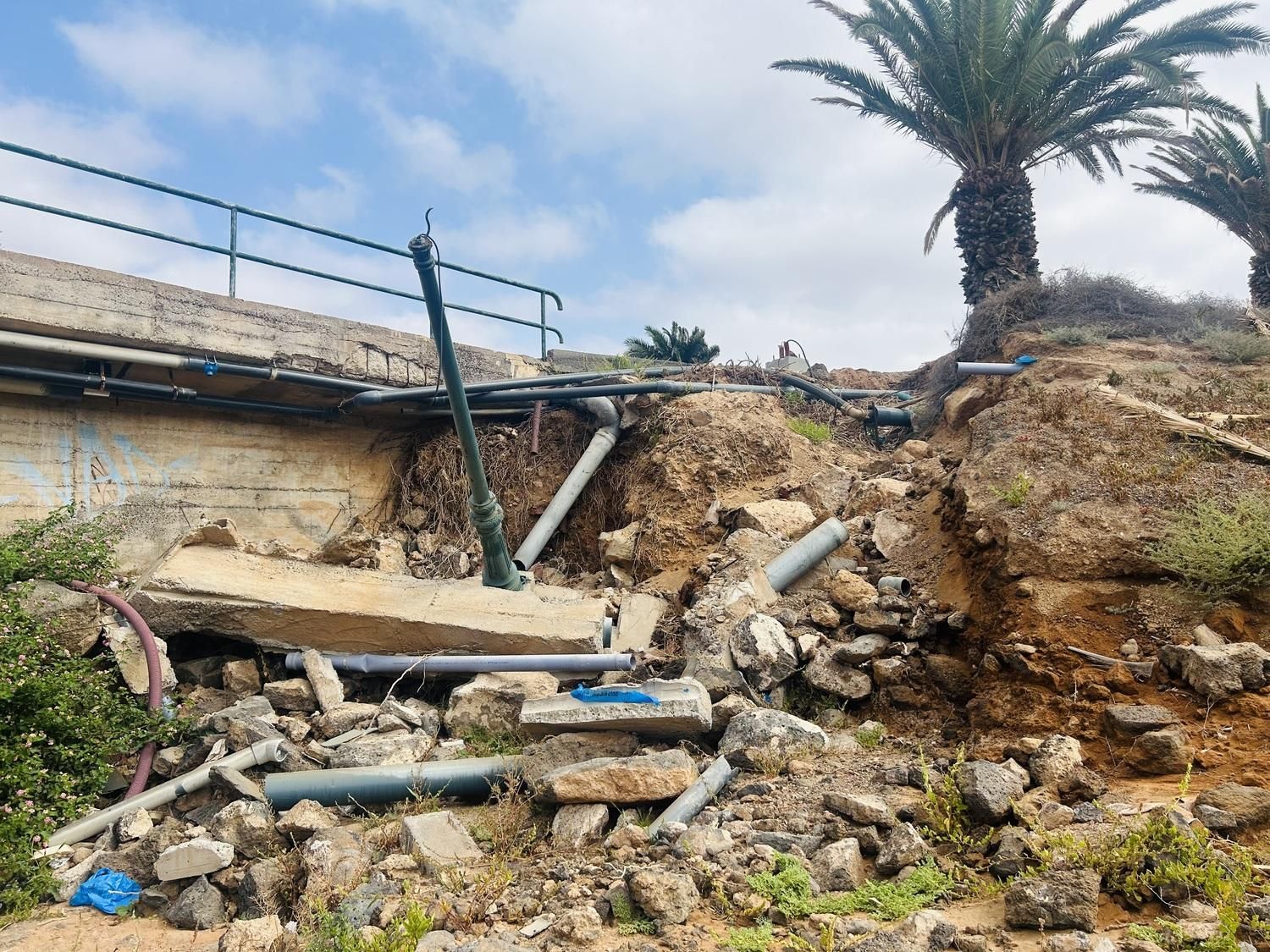 Barranco del Hurón a su paso por Costa Teguise