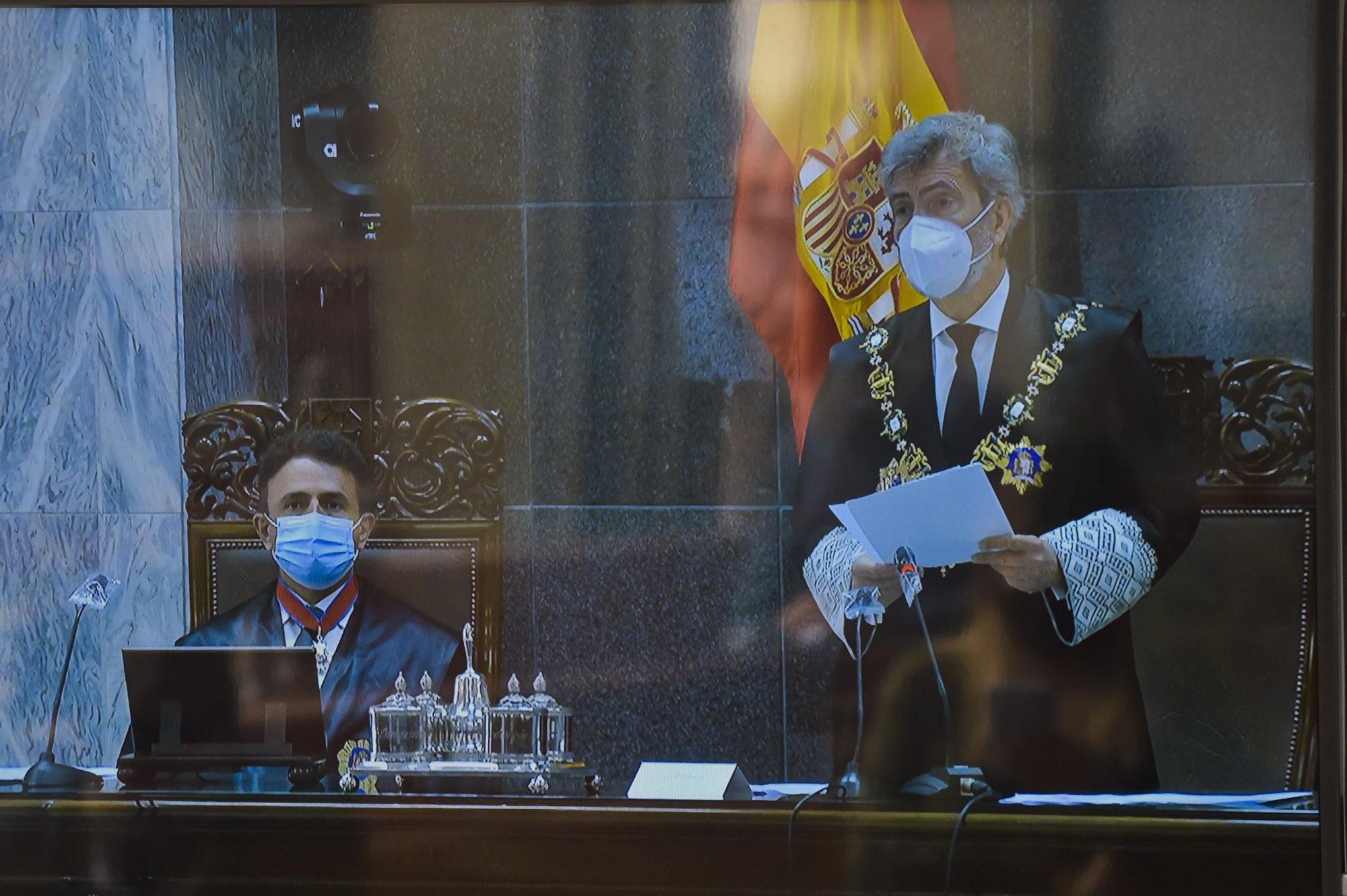 Toma de posesión del nuevo presidente del Tribunal Superior de Justicia de Canarias, Juan Luis Lorenzo Bragado