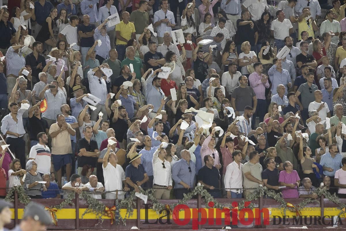 Cuarta corrida en la Feria Taurina de Murcia (Castella, Manzanares y Ureña)