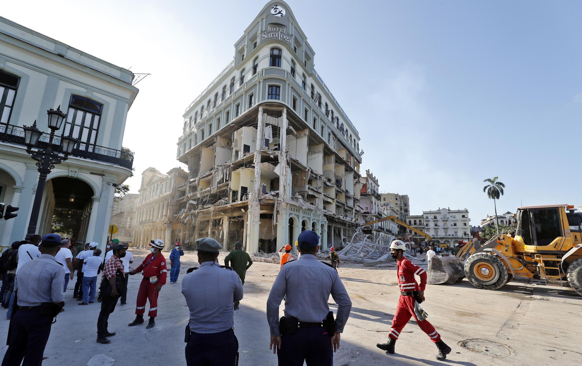 Así quedó el Hotel Saratoga tras la explosión de La Habana