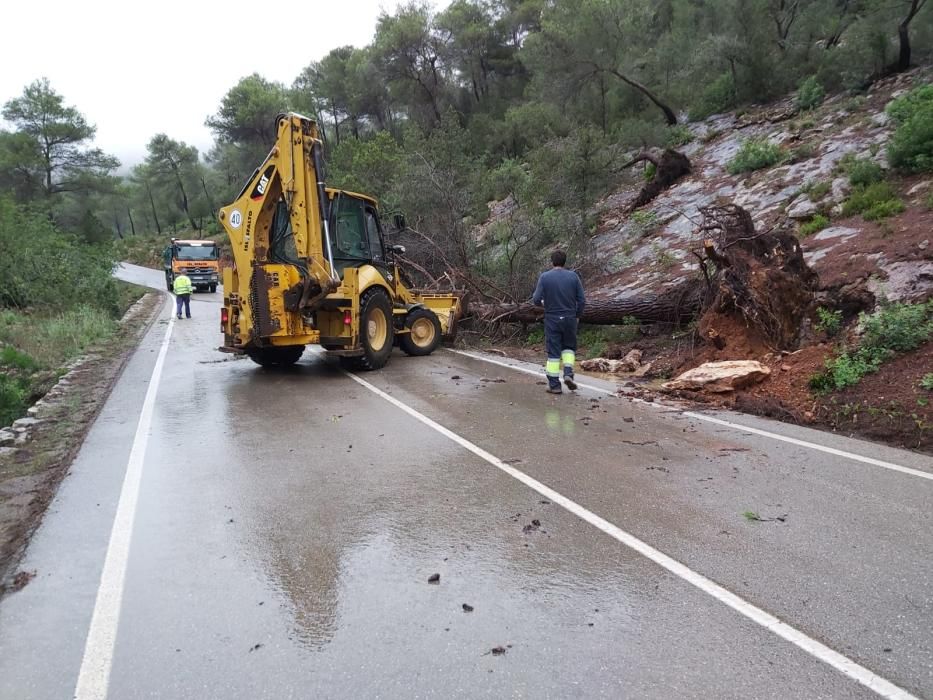 El temporal descarga sobre Ibiza y Formentera