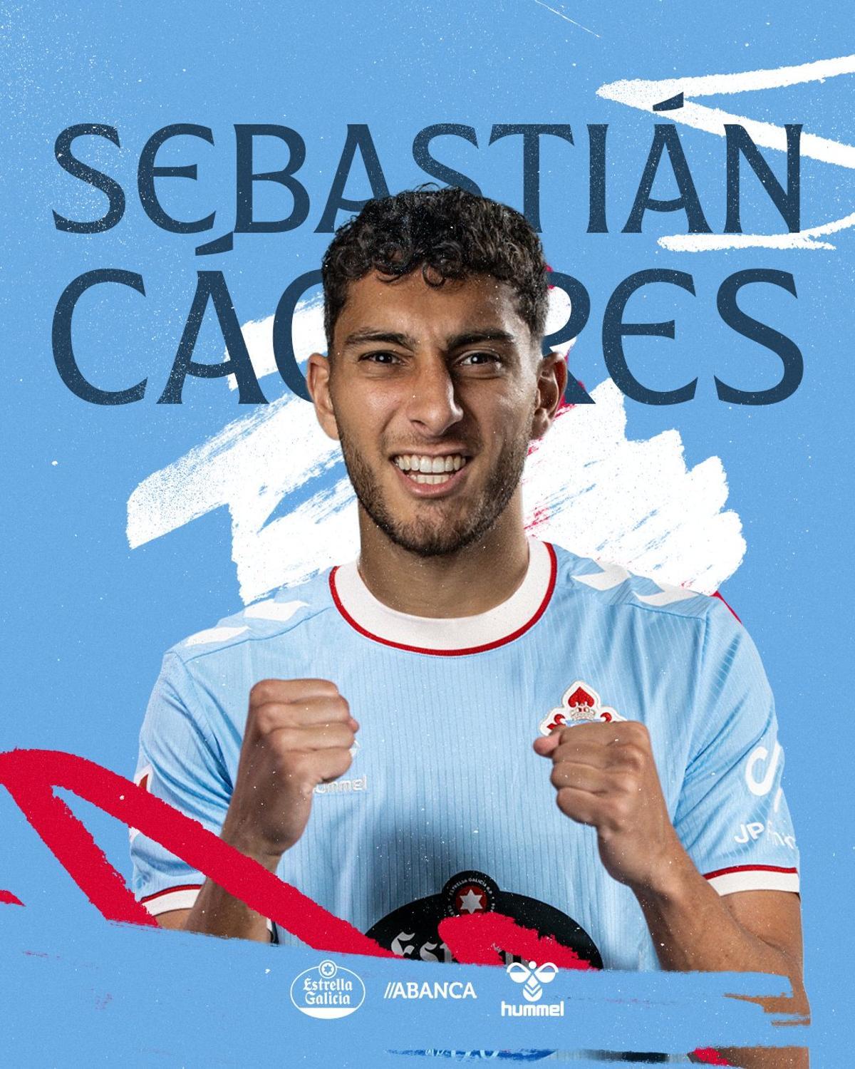 Sebastián Cáceres, nuevo futbolista del Celta