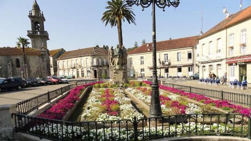 Estado actual de los jardines Rodríguez Fornos, en Mondariz. // D. P.