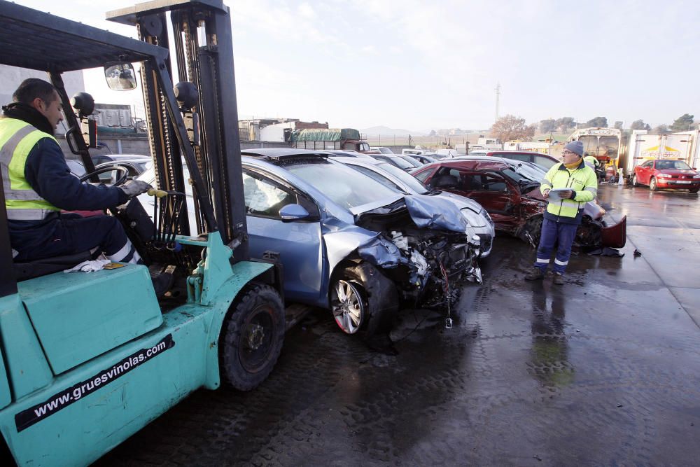 Accident de trànsit múltiple amb tres ferits a l'N-II a Sils