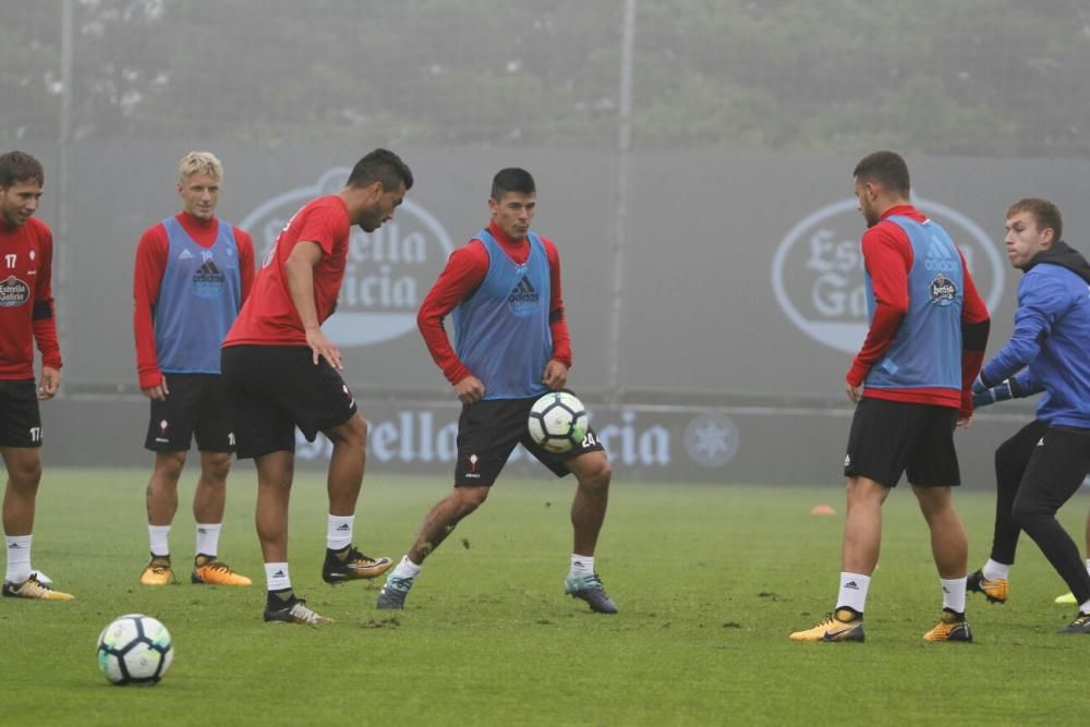 Entrenamiento del Celta en A Madroa