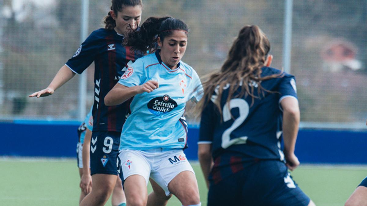 Nerea Cuquejo, durante el partido frente al Eibar B.