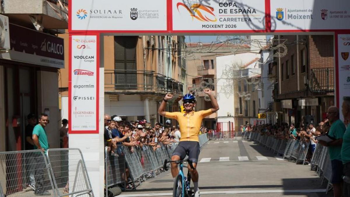 El ganador de la prueba.
