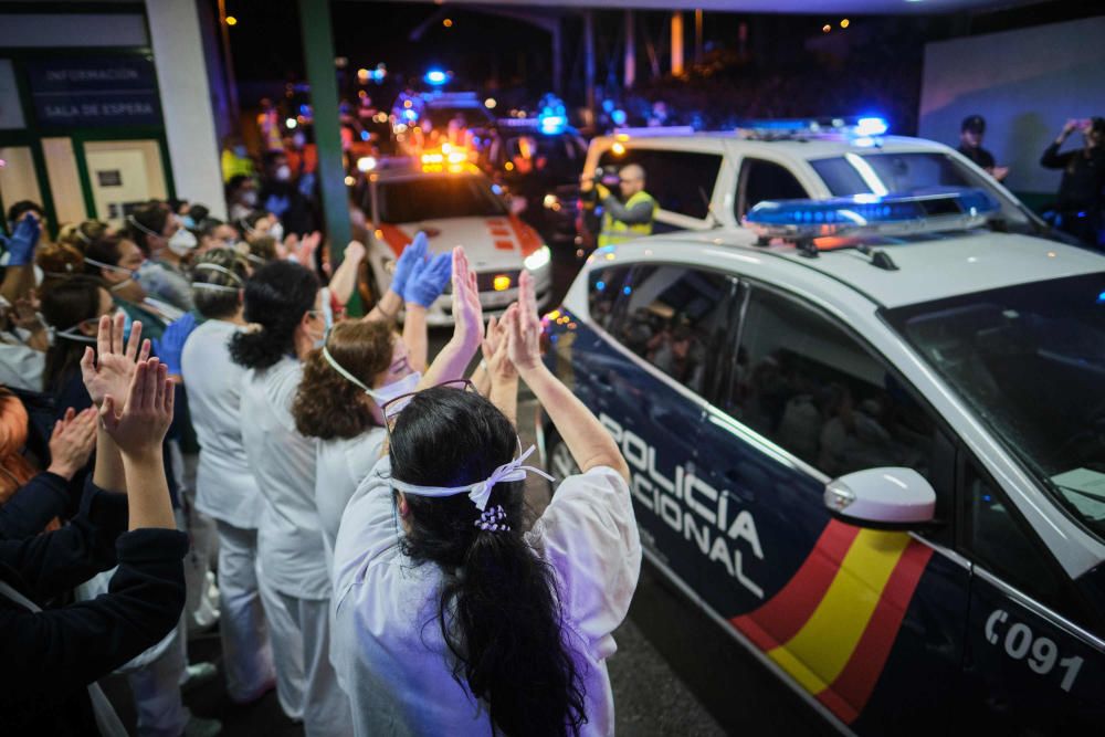 Homenaje a los sanitarios en la Candelaria