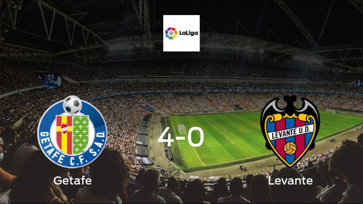 Getafe score 4 in win against Levante 4-0 at Coliseum Alfonso Pérez
