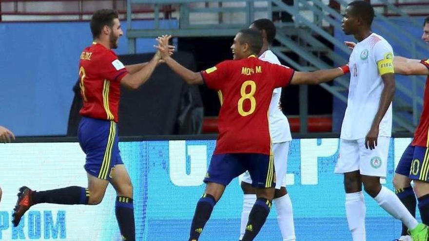 España golea 4-0 a Níger en el Mundial sub 17 de la India