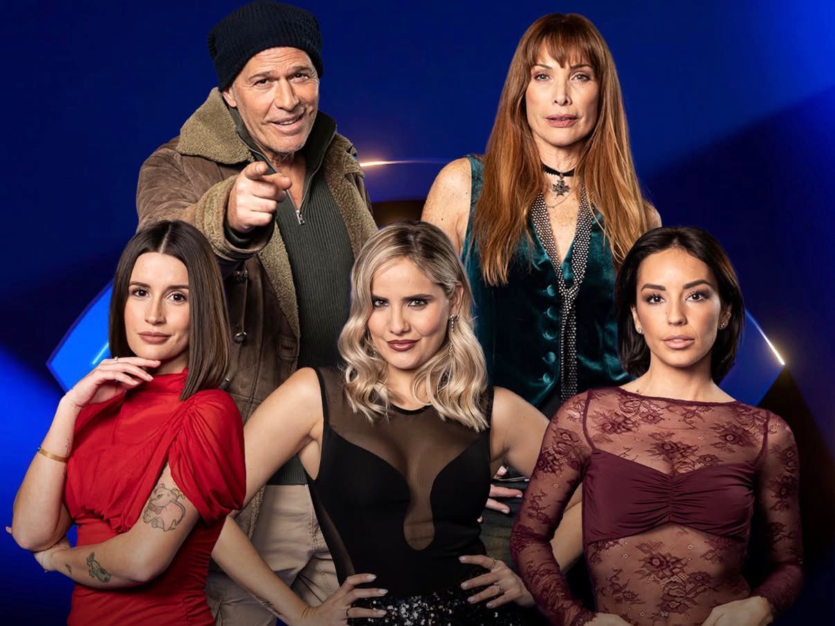 Carlos Lozano, Cristina Piaget, Sandra Barrios, Gloria González y Anita Williams en 'GH Dúo'