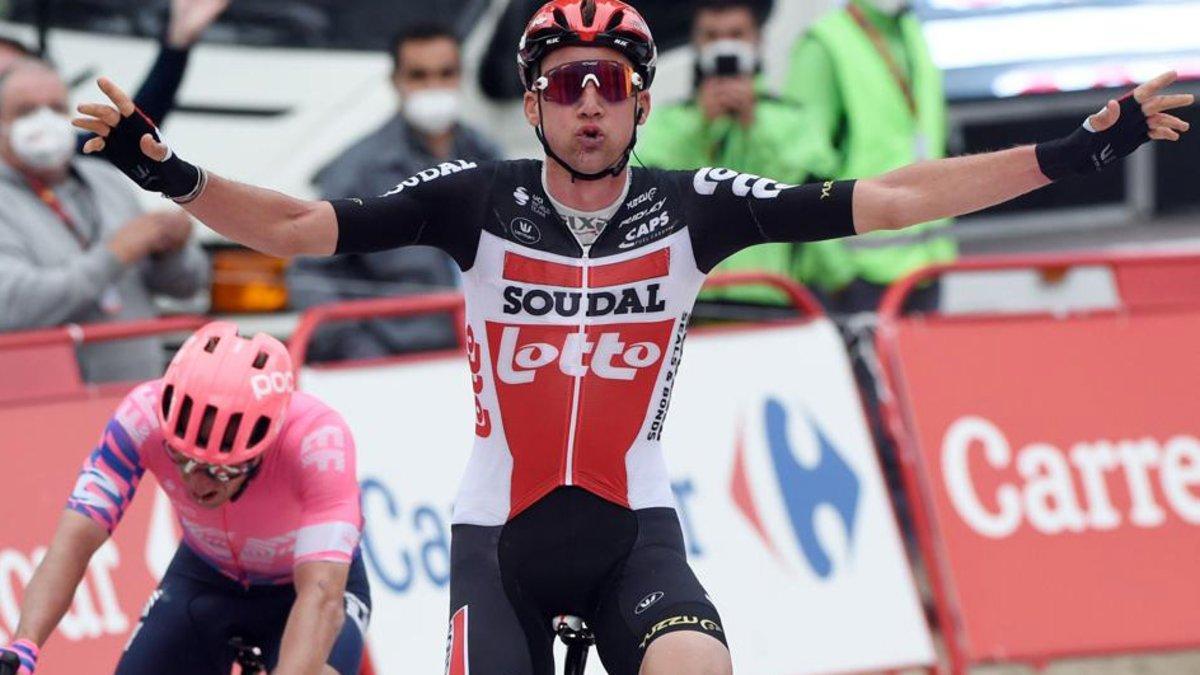 Wellens celebra la victoria en Ourense