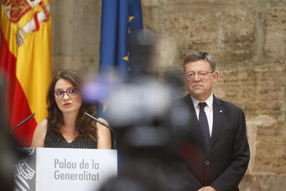 Puig y Oltra hacen balance de un año en el Consell