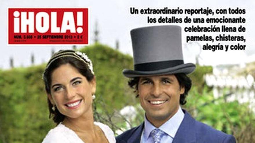 &#039;Hola&#039; ofrece en exclusiva la boda de Fran Rivera y Lourdes Montes