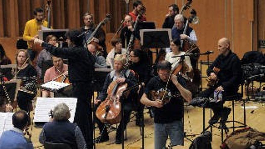 Ensayo de &quot;Celtas cortos&quot; con la Orquesta Sinfónica del Principado de Asturias (OSPA)