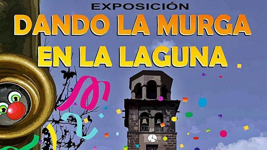 Cartel anunciador de Elena González para la exposición de las murgas.