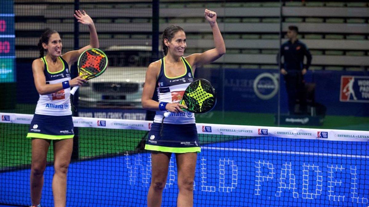 Las gemelas Alayeto celebran su pase a la final