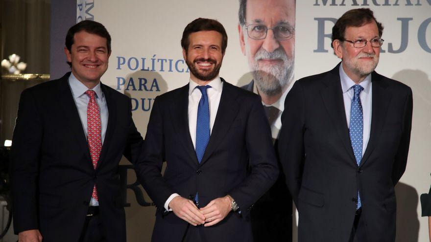 Fernández Mañueco, Casado y Rajoy.