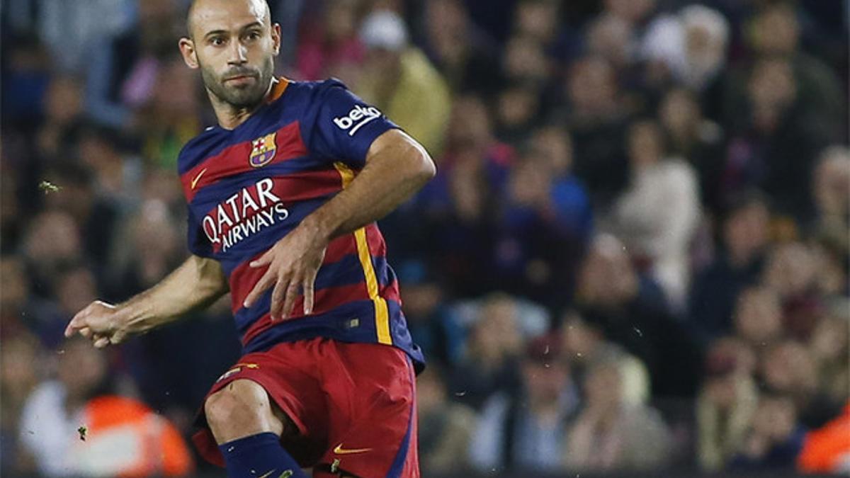 Mascherano recibirá el Premi Barça Jugadors este jueves en la Sala París del Camp Nou