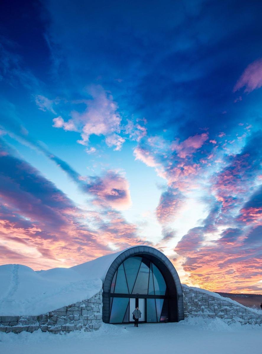 Entrada principal del Ice Hotel