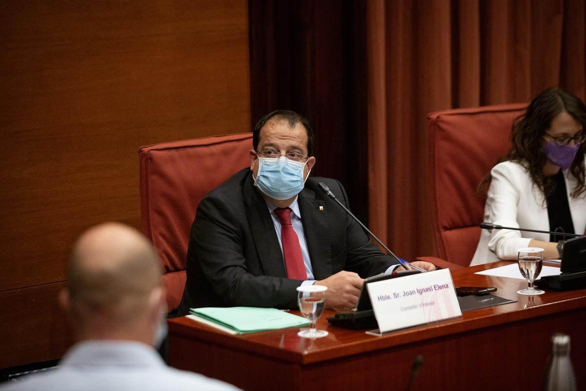 El conseller d'Interior, Joan Ignasi Elena