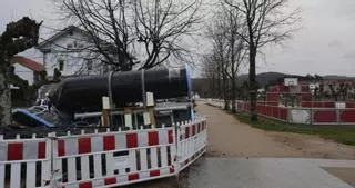 Retoman contra reloj las obras paradas del parque de A Ramallosa