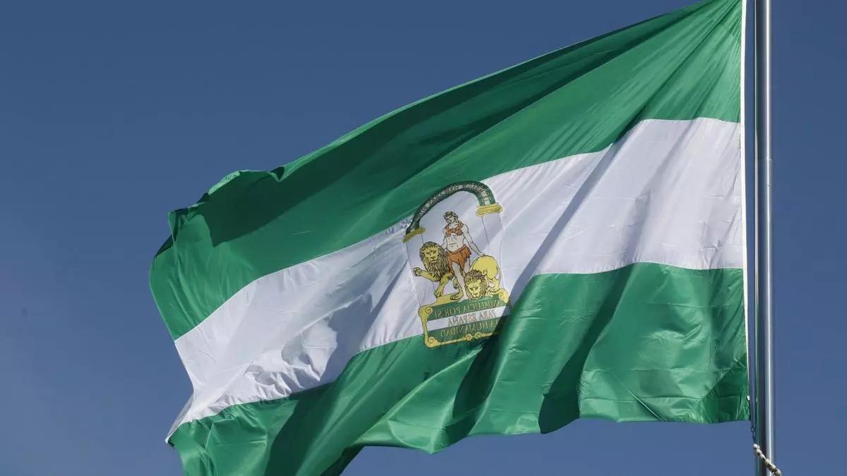 Una bandera andaluza.
