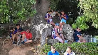 Estreno del Barça en Montjuïc: de los buses lanzaderas sin cesar a la ilusión de los culés más jóvenes