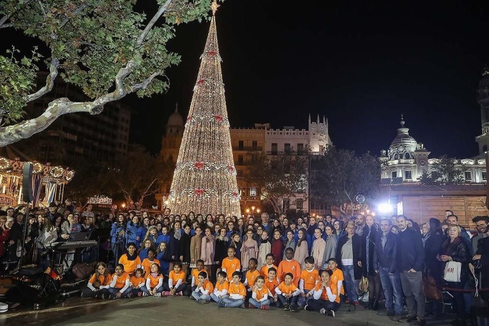 Encendido de las luces de Navidad en València