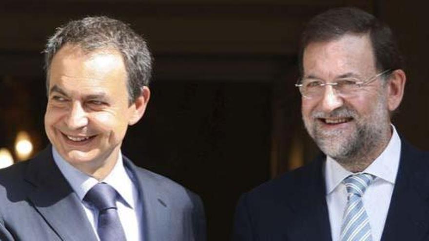 Zapatero y Rajoy.