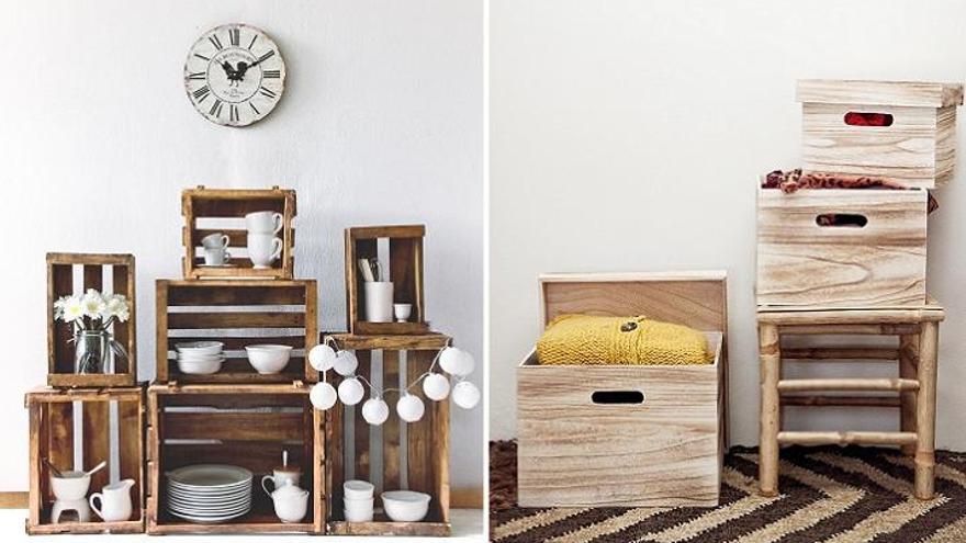 Algunas ideas para decorar con cajas de madera ¡Atrévete! DIY – Fotocasa  Life